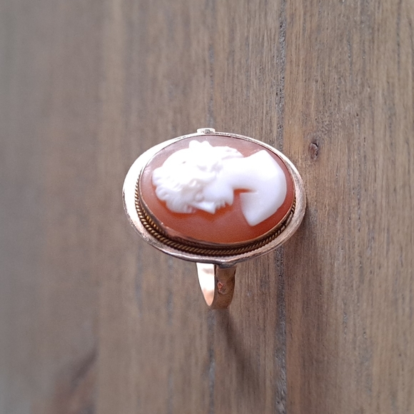 14K gold cameo ring - Picture 5 of 13